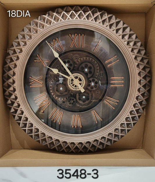 Imported gear clock with high finish & all machinery working