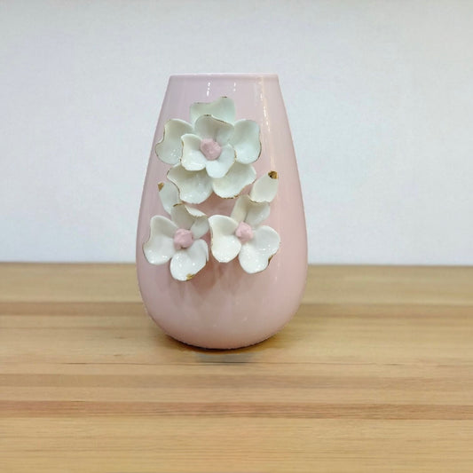 HIGH FINISH Ceramic Vase with 3D Floral Design PREMIUM QUALITY