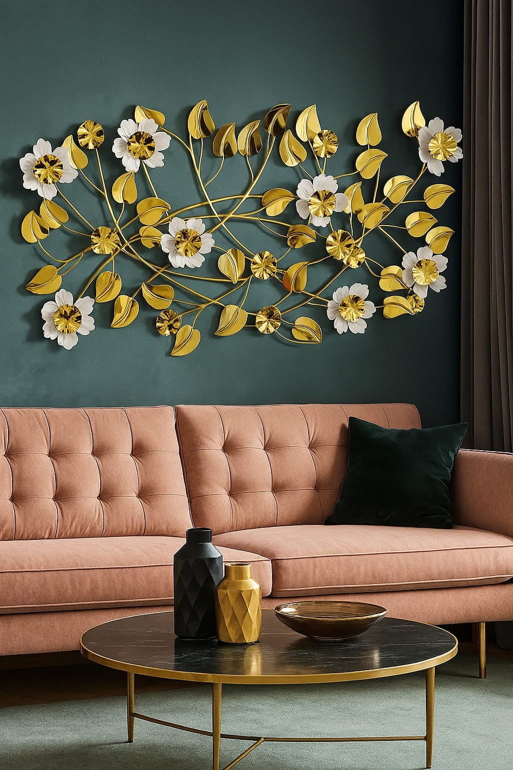 Premium gold metal wall art for home ,office & Hotels