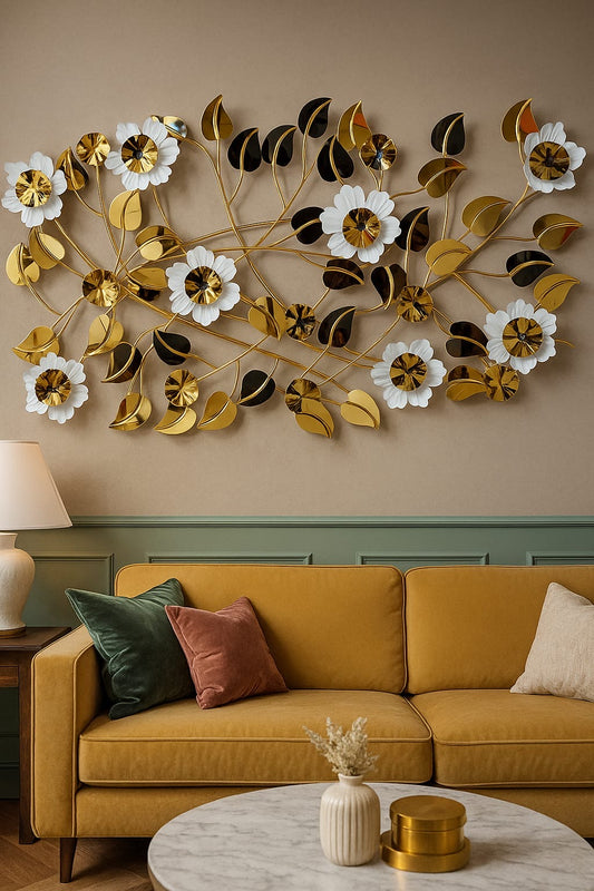 Premium gold metal wall art for home ,office & Hotels